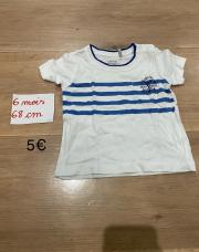 T shirt blanc IKKS 6 mois 