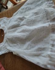 Robe blanche étoiles 3 mois