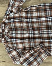 Chemise à carreaux 18 mois brun 