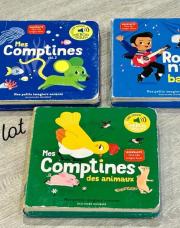Lot 3 livres musical comptines 