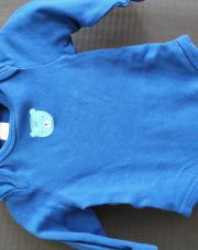 Body manches longues bleu avec ours babyclub 62 cm 