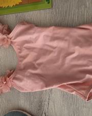 Maillot rose fleurs