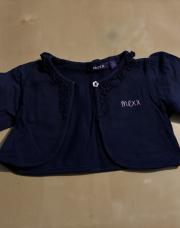 gilet court bleu marine mecs