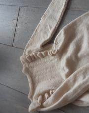 Robe laine beige
