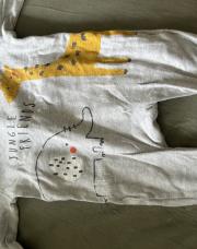 pyjama été gris avec girafe 6m