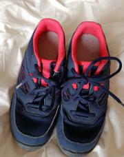 Baskets bleu/rose 37