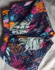Short bleu fleurs Hawaï 3 mois
