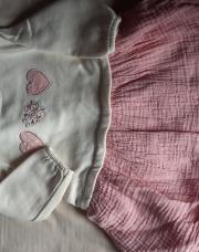 Robe rose beige 6 mois