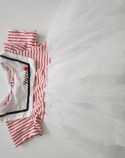 Robe bi matière effet matelot - taille 90 cm