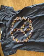 T shirt bleu peace 