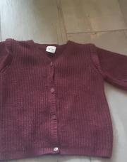 Gilet laine bordeaux