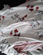 Pyjama blanc fleur 56 