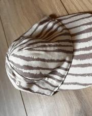 Casquette H&M lignée beige