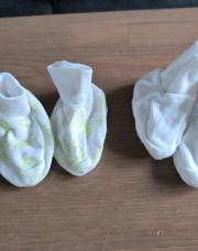 Naissance - chaussons Hema blancs