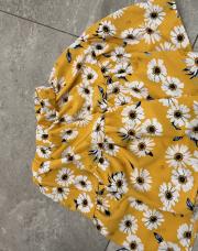 Jupe jaune fleurs 
