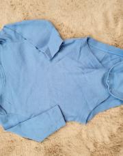Body longue manche bleu 6 mois 