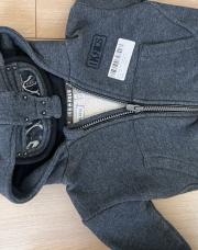 Gilet à capuche gris IKKS 6 mois 
