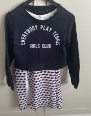 Robe été 2en1 bleu et rose  IKSS 10 ans 