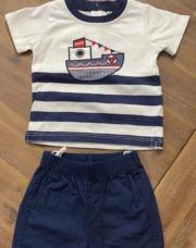 T. 6mois , neuf , ensemble short et t-shirt