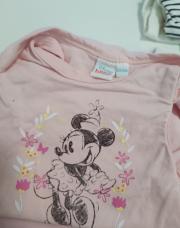 Lot bodies 68cm courtes manches rose