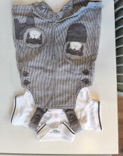T. 6 mois, ensemble salopette neuf 