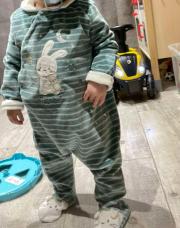 Pyjama col 18 mois - Vert