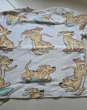 T-shirt zara 2-3 ans blanc chien