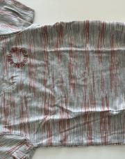 T shirt gris orange