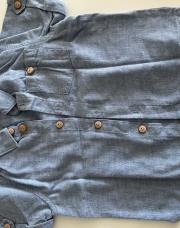 T shirt chemise bleu 