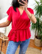 Blouse rouge TU
