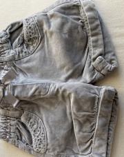 Short velours gris 18m