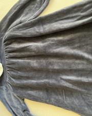 Robe velour bleu 18m
