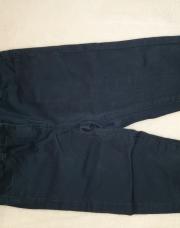 Pantalon 3/4 bleu marine  + ceinture 