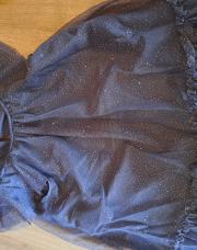 H&M robe paillettes bleu marine 2-3 ans
