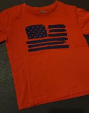 T-shirt courtes manches rouge / TAO / 4 ans