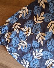 Okaidi robe bleue feuilles 4 ans