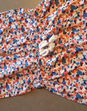 Robe rouge bleue catimini