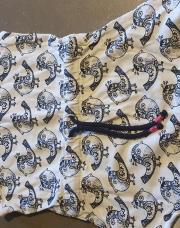 Robe à motif d'oiseaux 