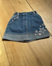 Jupe étoile en jeans 18 mois