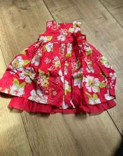Robe a fleur rose 2 ans 