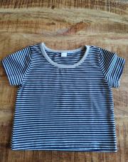 T-shirt à lignes 