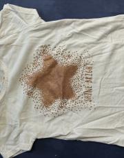 T-shirt blanc étoile bronze Primark 5-6 ans 116cm