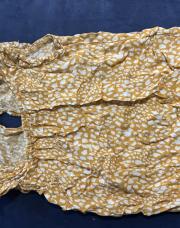 Blouse moutarde pois blancs Primark 5-6 ans 116cm