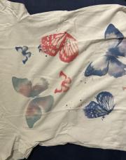 T-shirt blanc papillon Dopo Dopo 6-7 ans 122cm