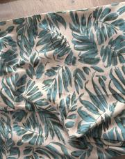 Pantalon fleur verte beige 