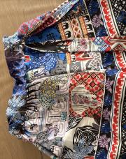 Short bleu foncé éléphant ceinture 