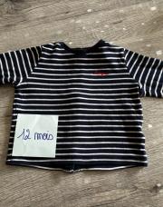 Tee-shirts manches longues cœur 12 mois 