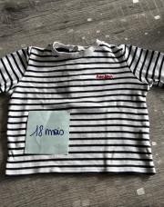 Tee-shirt manches longues cœur 18 mois 