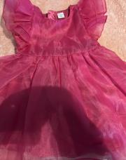 Robe cérémonie fuscia 2-3 ans