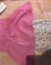 Legging débardeur noeud rose 